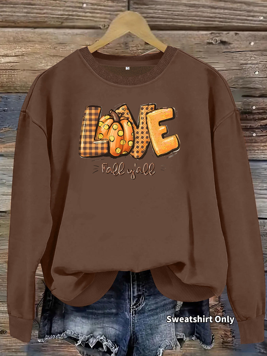 Sweatshirt Abóbora Estampada — Outono e Halloween