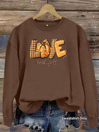 Sweatshirt Abóbora Estampada — Outono e Halloween