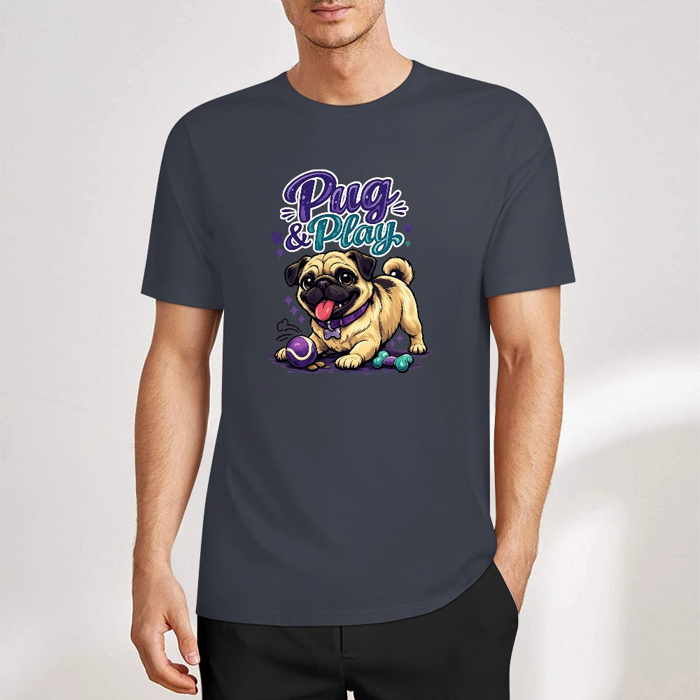 T-shirt Algodão 160 g — Cinzento-Escuro
