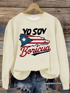 Printed long sleeved sweatshirt
