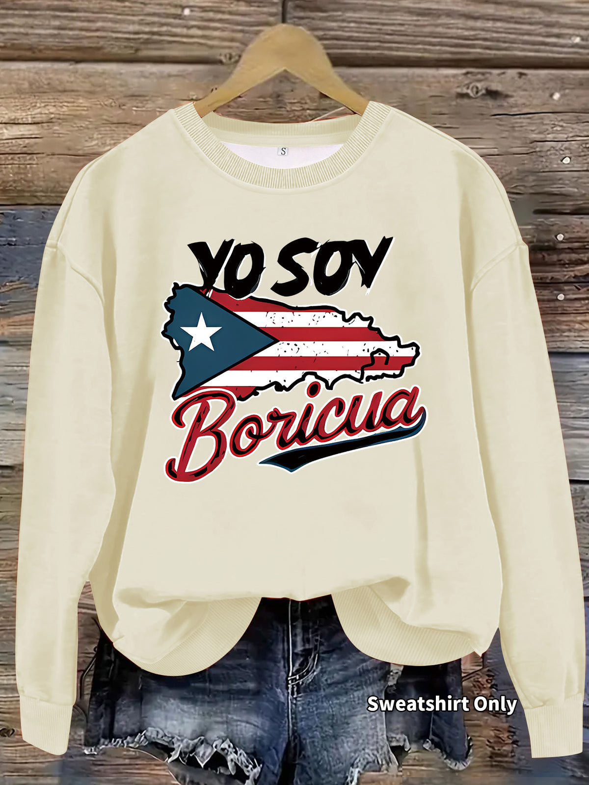 Printed long sleeved sweatshirt