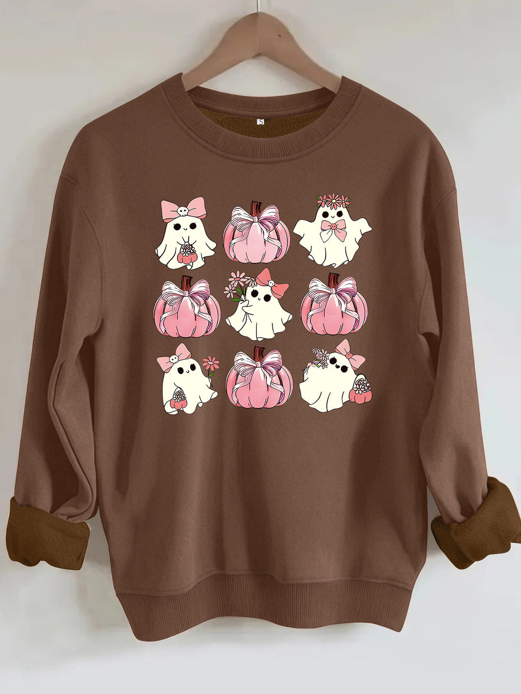 Sweatshirt Fantasma e Abóbora — Edição Halloween