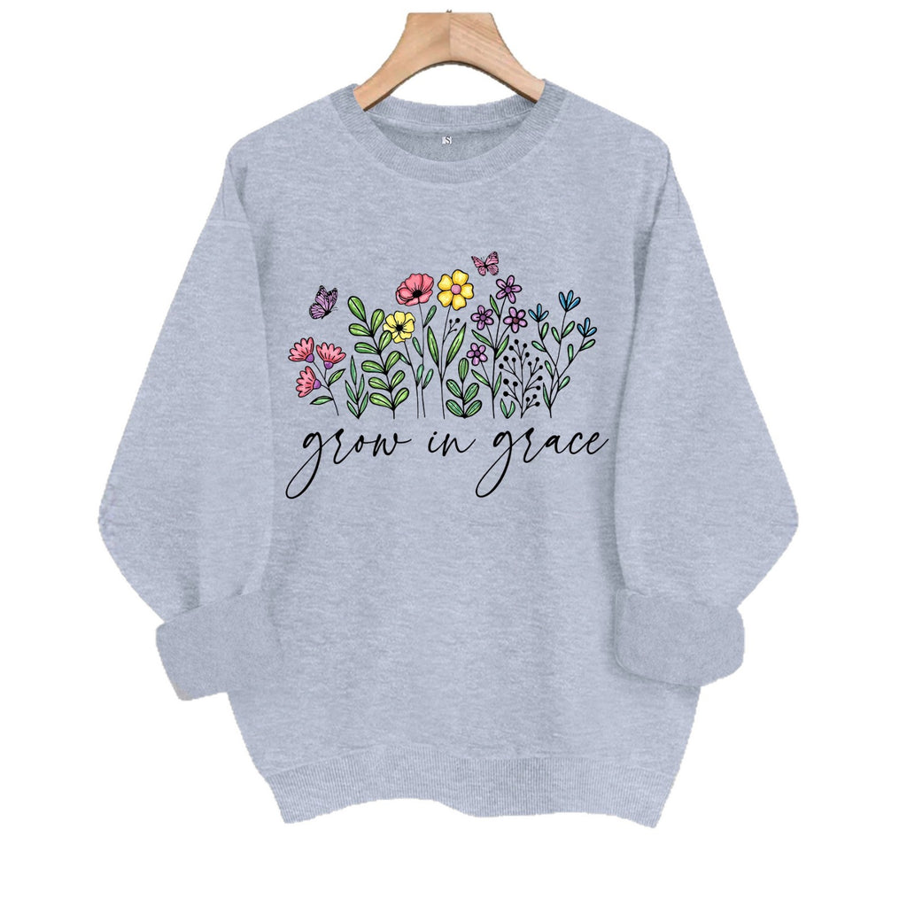 Loose velvet sweatshirt