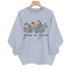 Loose velvet sweatshirt