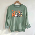 Spider print loose women's fleece hoodie