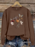 Sweatshirt Flores e Borboletas — Design Vibrante