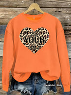 Sweatshirt Coração Leopardo — Estilo Selvagem