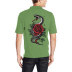 Polo Estampado Integral — Estilo Casual