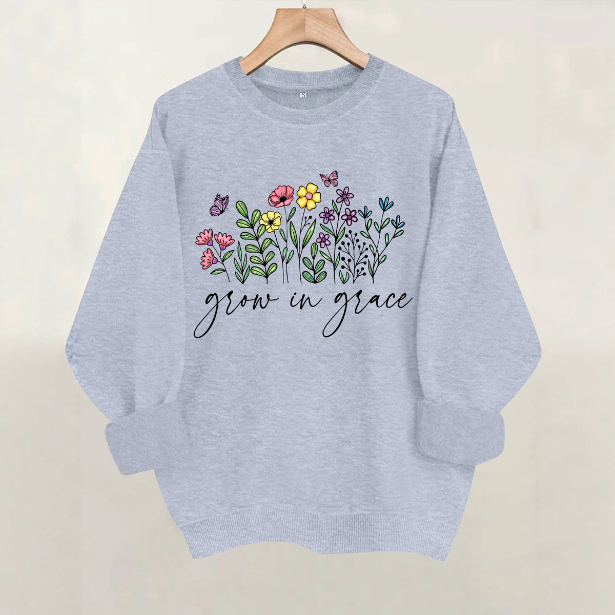 Loose velvet sweatshirt