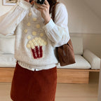 Colete de Malha Popcorn — Estilo Casual