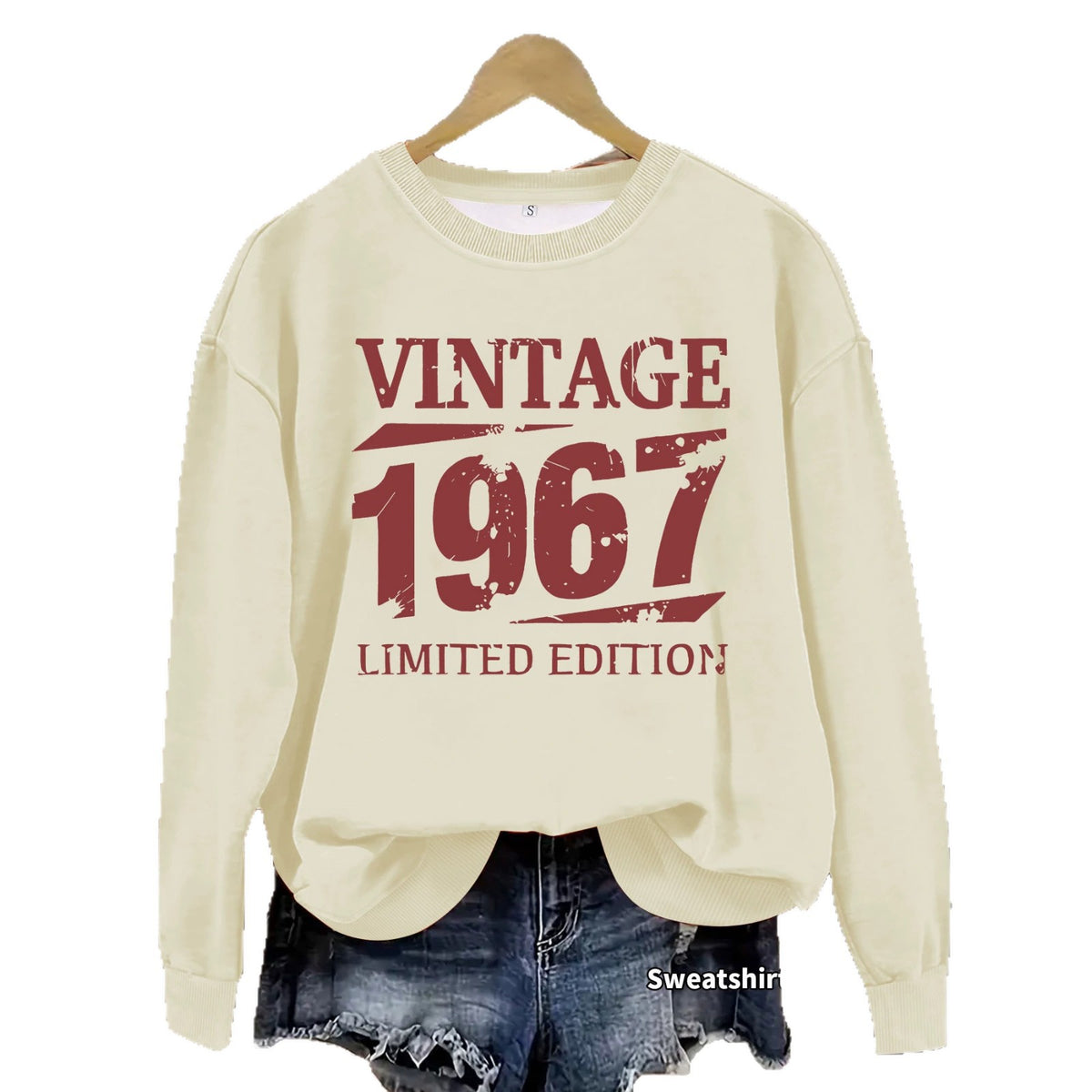 Sweatshirt Padrão de Letras — Look Casual