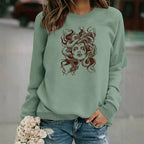 Sweatshirt Serpentina — Estampado Sinuoso (Modelo 2)