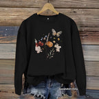 Sweatshirt Flores e Borboletas — Design Vibrante