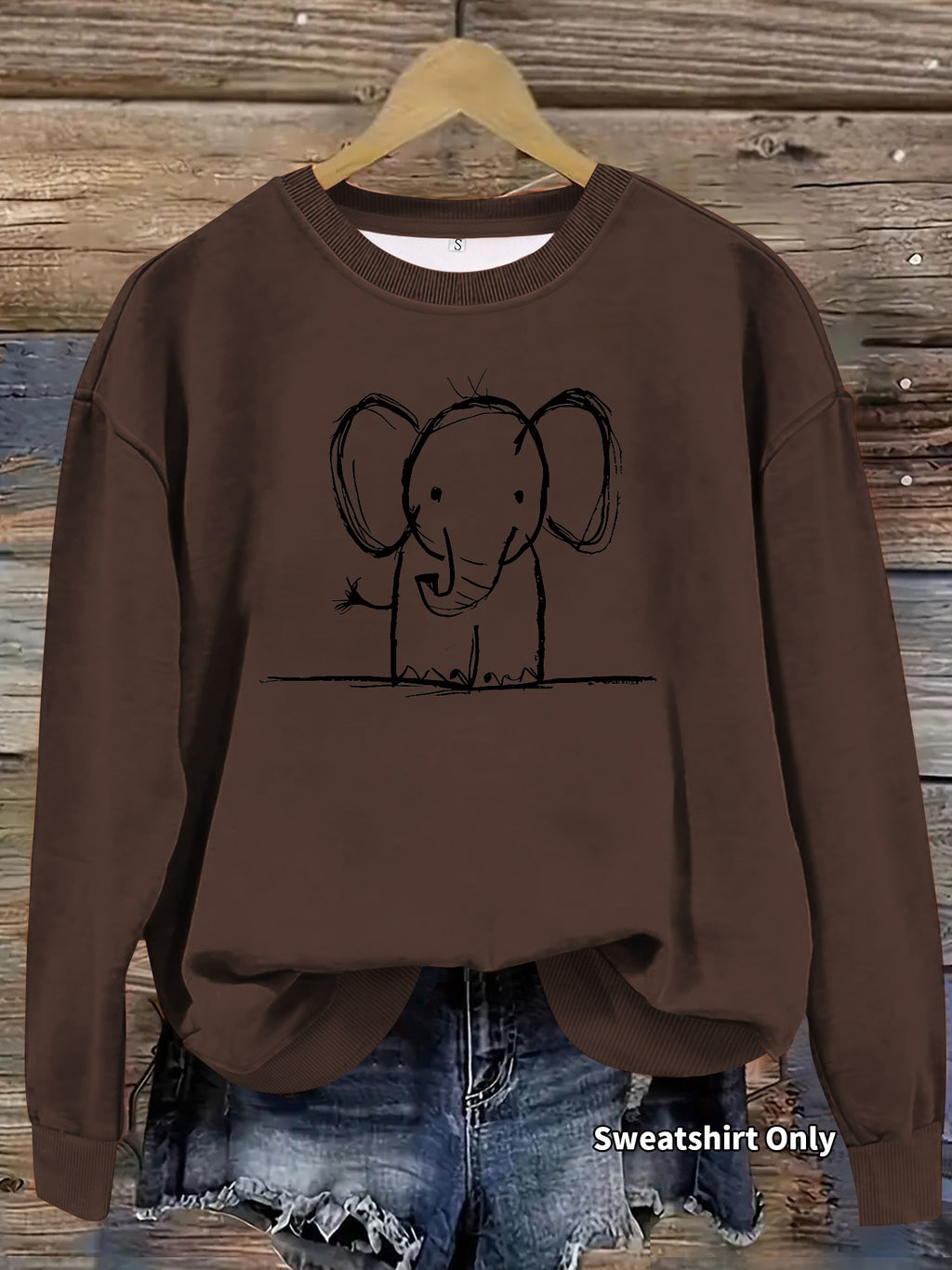 Sweatshirt Elefante — Fofura Descontraída