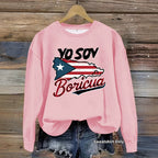 Printed long sleeved sweatshirt
