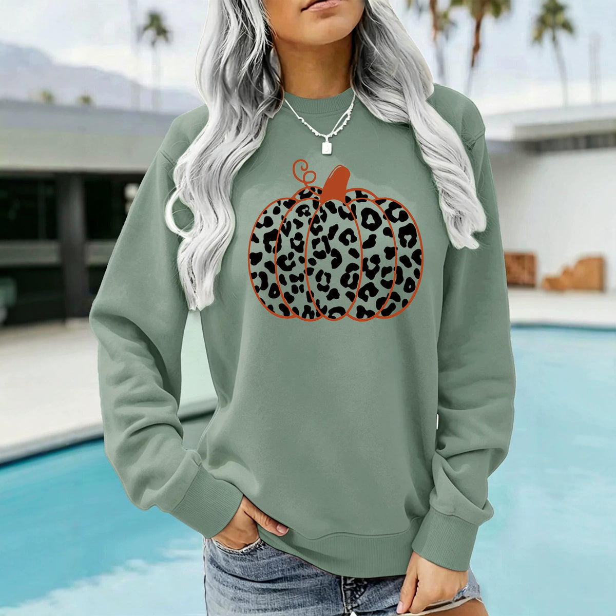 Sweatshirt Abóbora — Espírito de Halloween
