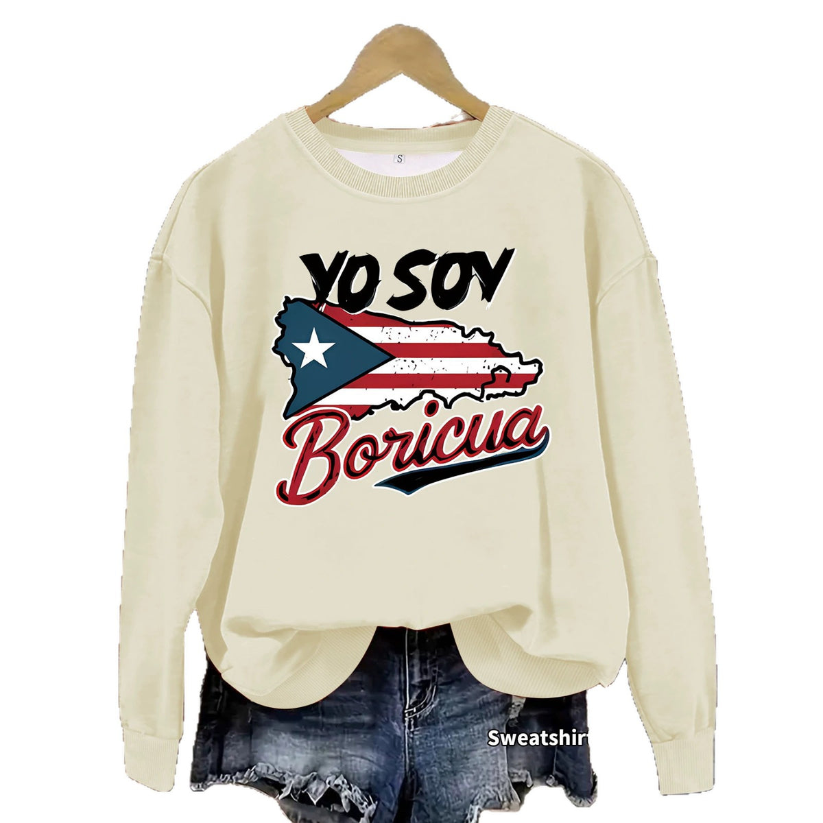 Printed long sleeved sweatshirt