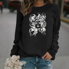 Sweatshirt Serpentina — Estampado Sinuoso (Modelo 2)