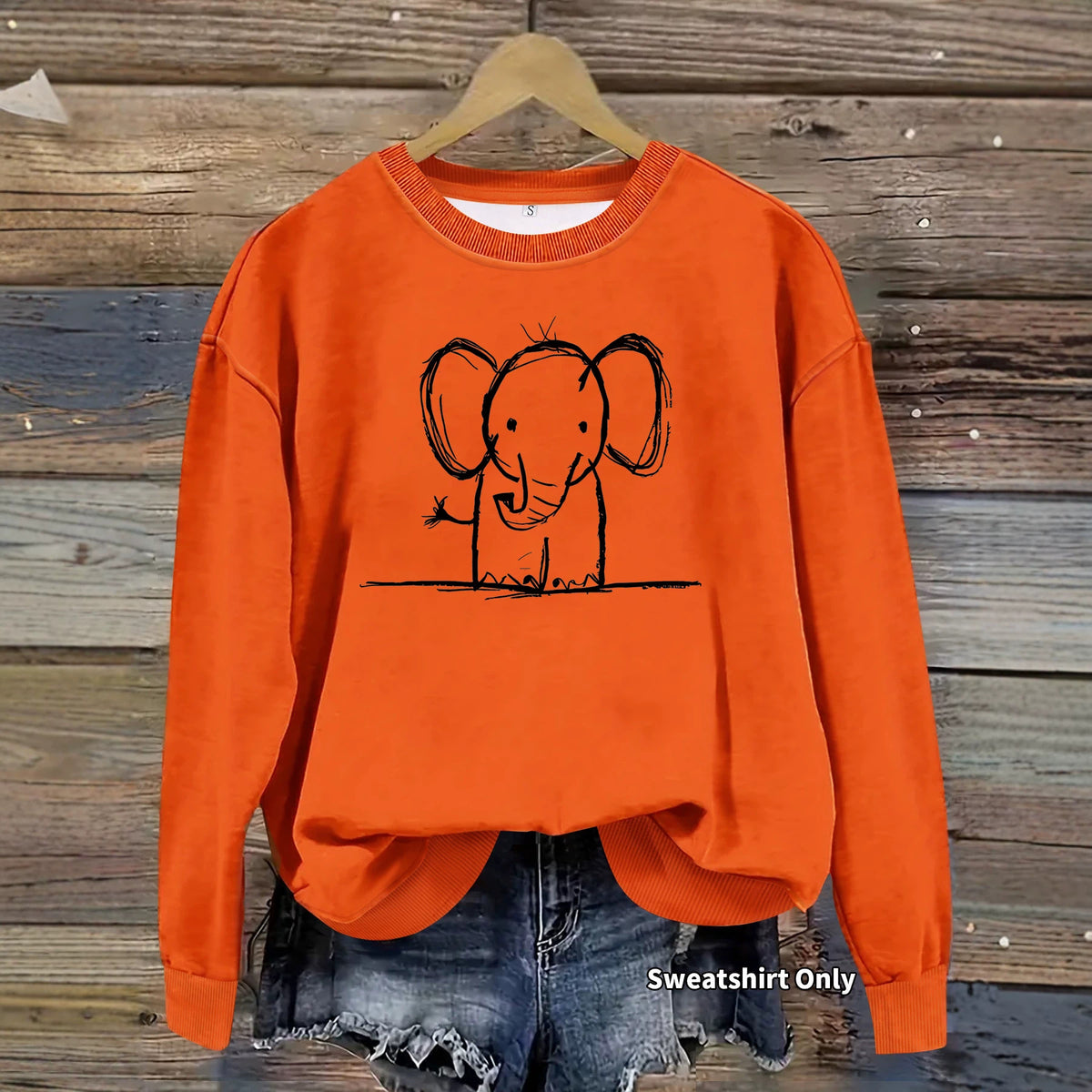 Sweatshirt Elefante — Fofura Descontraída