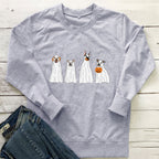 Dog Pumpkin Printed Halloween Hoodie