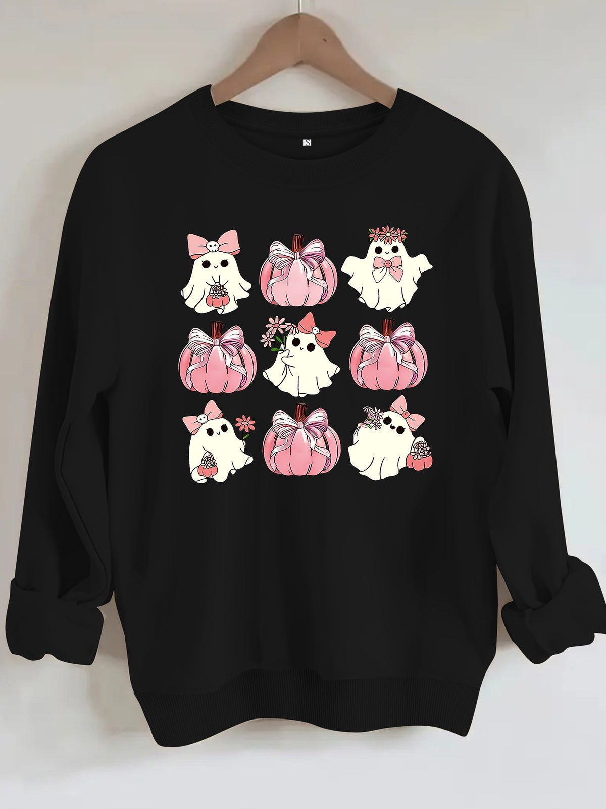 Sweatshirt Fantasma e Abóbora — Edição Halloween