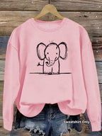 Sweatshirt Elefante — Fofura Descontraída