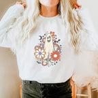 Flower Ghost Halloween hoodie