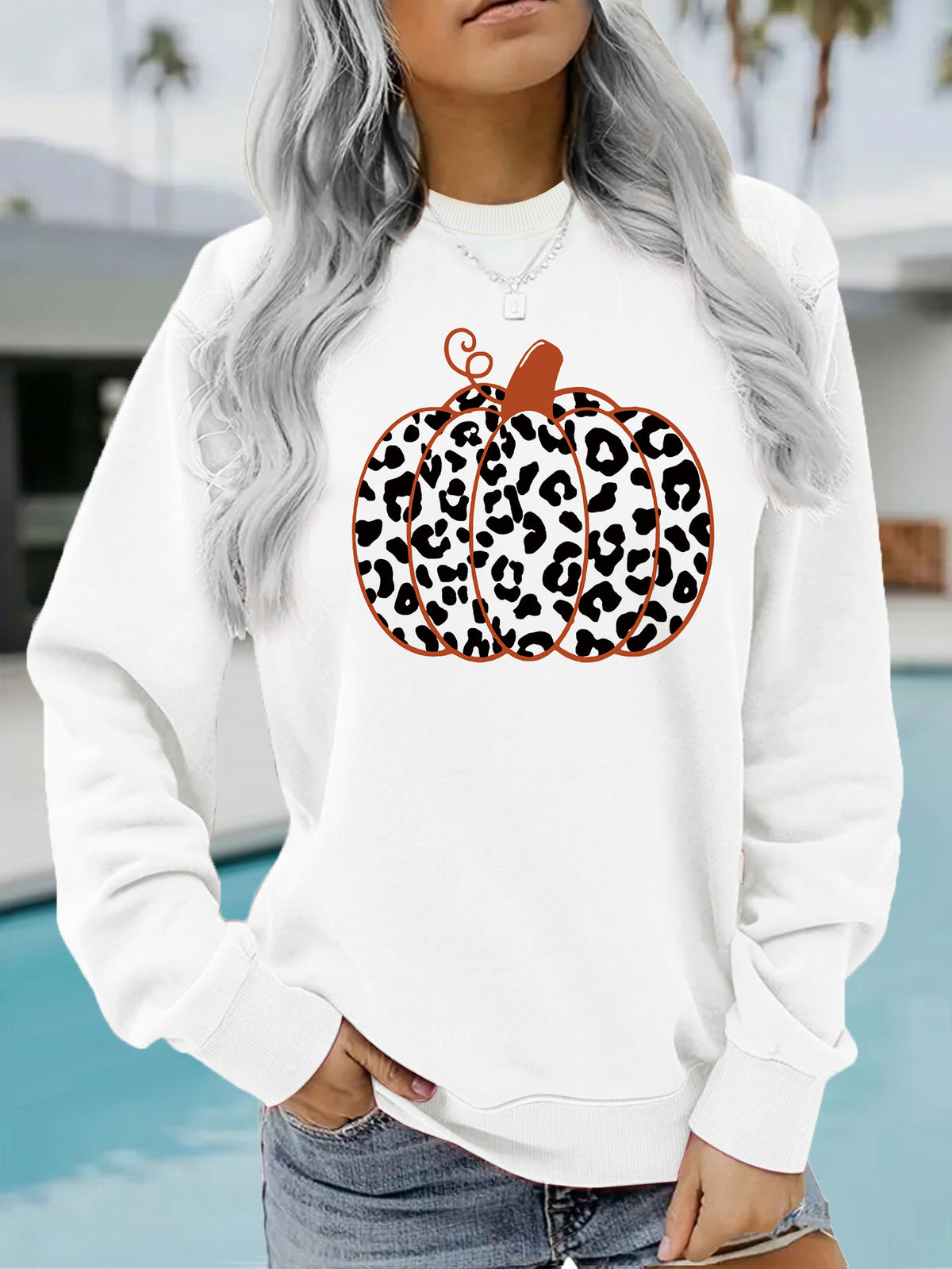Sweatshirt Abóbora — Espírito de Halloween