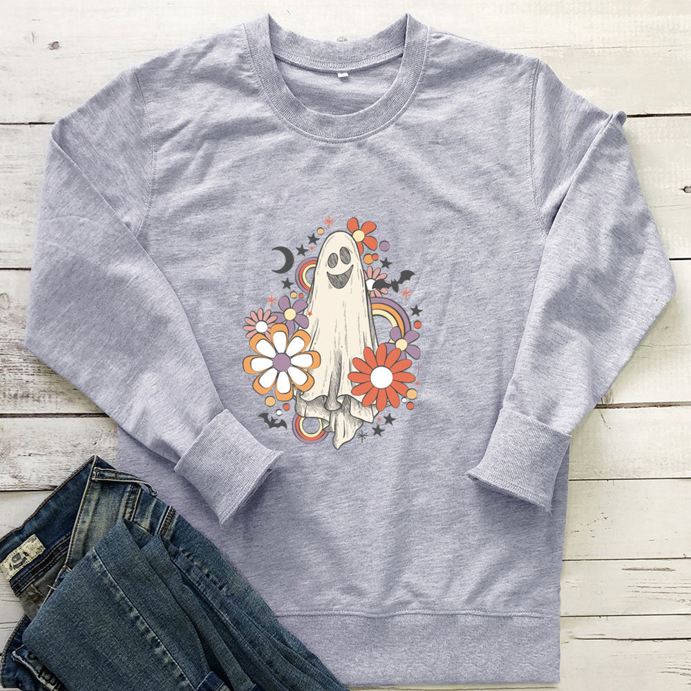 Flower Ghost Halloween hoodie