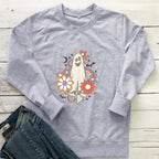 Flower Ghost Halloween hoodie