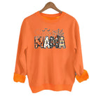 Spider print loose women's fleece hoodie