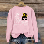Murder Case Program Quotes Printed Round Neck Hoodie