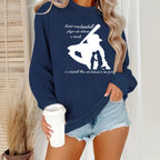 Baseball Mom Printed Velvet Hoodie