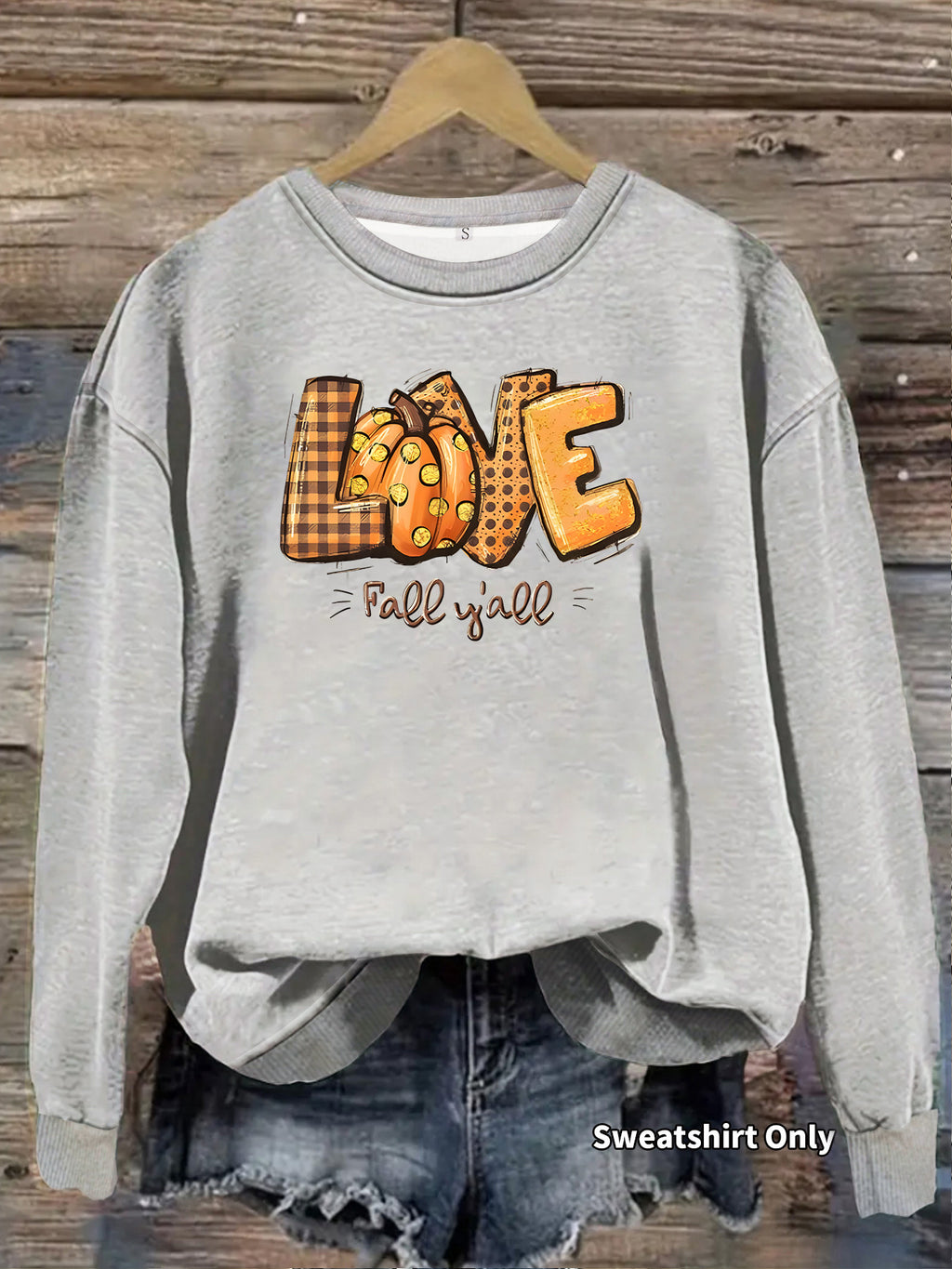 Sweatshirt Abóbora Estampada — Outono e Halloween