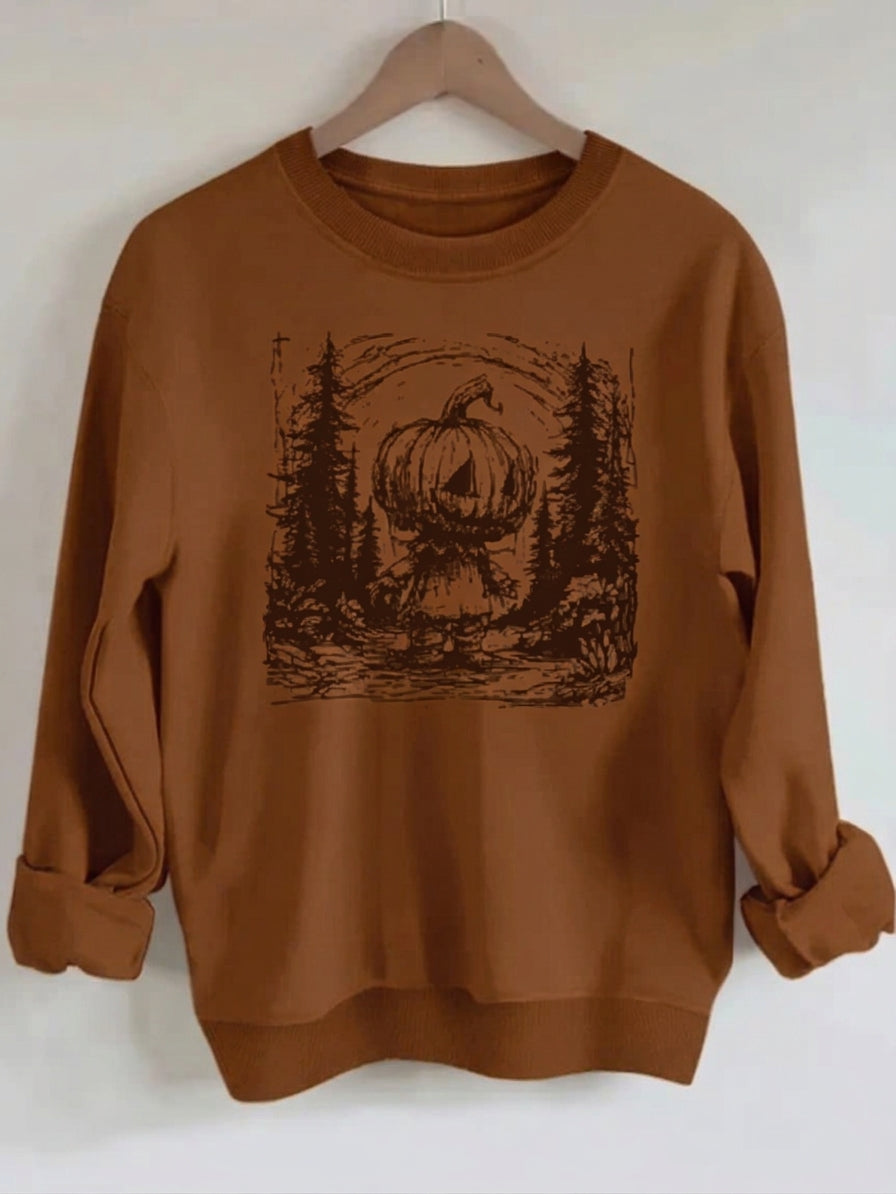 Sweatshirt Homem-Abóbora — Halloween Divertido