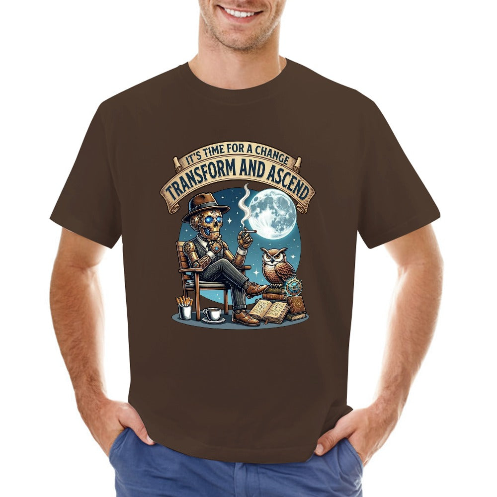 T-shirt de Homem Algodão — Estampado Frente e Costas
