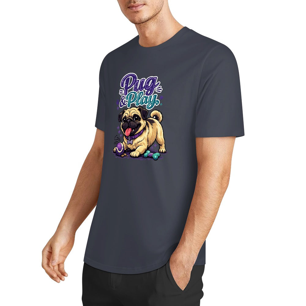 T-shirt Algodão 160 g — Cinzento-Escuro