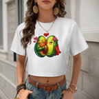 T-shirt Crop Top — Estilo Verão