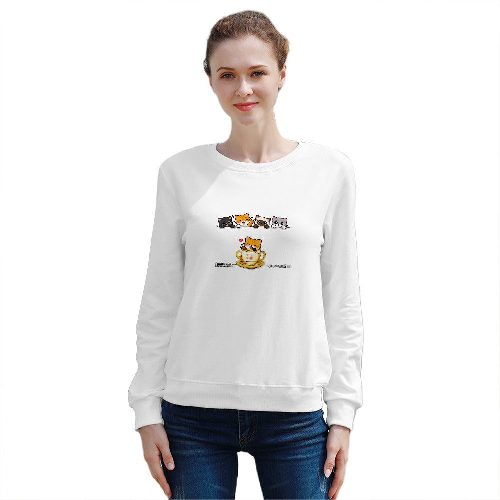 T-shirt Manga Comprida em Algodão — Corte Solto