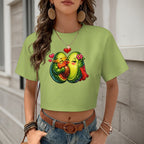 T-shirt Crop Top — Estilo Verão