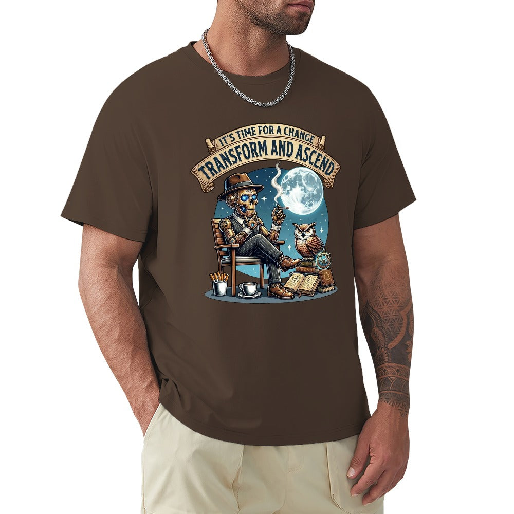 T-shirt de Homem Algodão — Estampado Frente e Costas