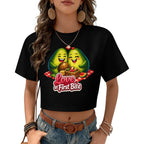 T-shirt Crop Top — Estilo Verão (Modelo 2)
