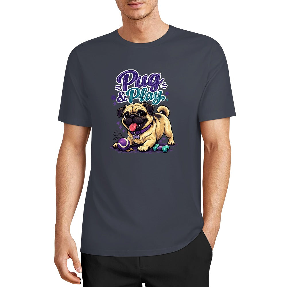 T-shirt Algodão 160 g — Cinzento-Escuro