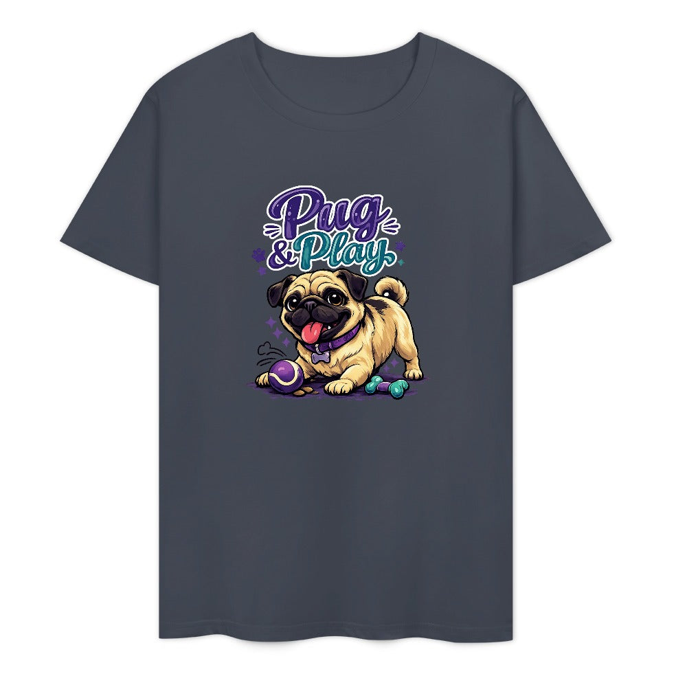 T-shirt Algodão 160 g — Cinzento-Escuro