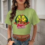 T-shirt Crop Top — Estilo Verão (Modelo 2)